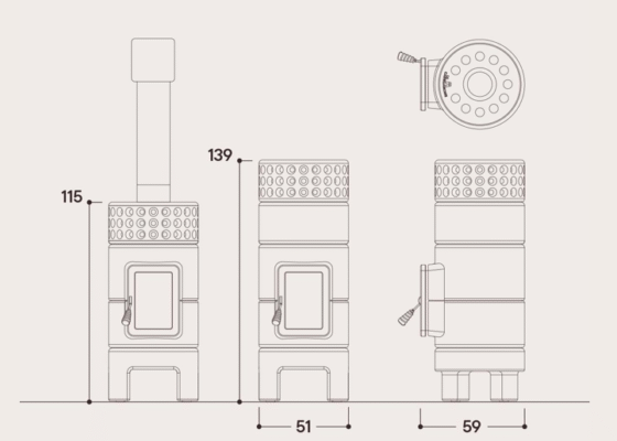 Round Stack Slim Dimensions