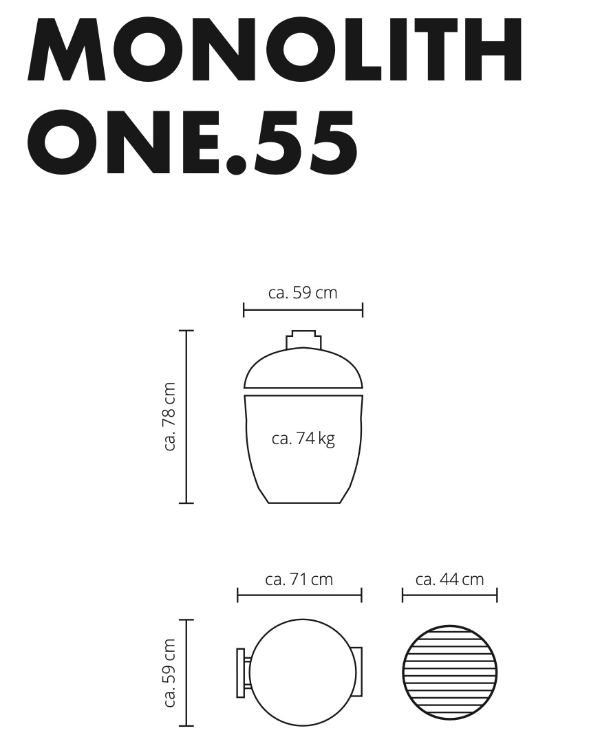 Monolith One 55 dimensions