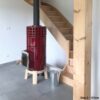 La Castellamonte Round Stack Wood red lifestyle size 2 - hotboxstoves.co.uk