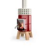 La Castellamonte Round Stack Wood red side size 1 - hotboxstoves.co.uk