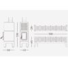 La Castellamonte Thermo Stack diamensions - hotboxstoves.co.uk