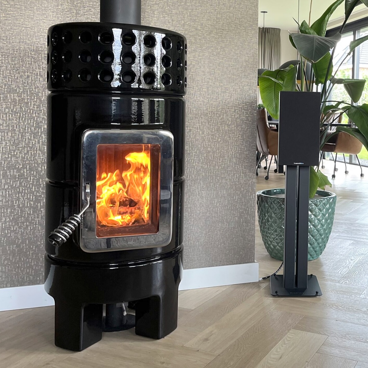 La castellamonte round stack slim black 2