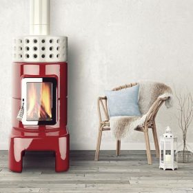 Round Log Burner - Hot Box Stoves