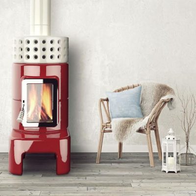Round Log Burner - Hot Box Stoves