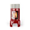 Round Stack Long red gloss - hotboxstoves.co.uk