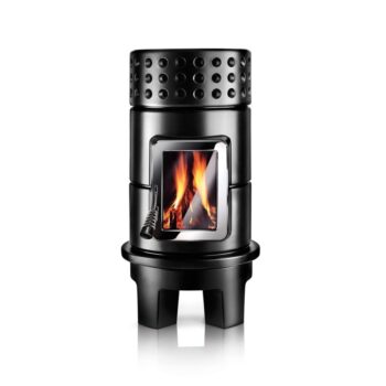 Round Stack Stove Rim black - hotboxstoves.co.uk