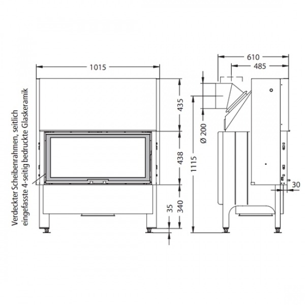 Spartherm Varia AH-4S - Dimensions