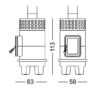 Stack Stoves Round Rim dimensions