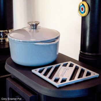 The Hobbit grey enamel pot - hotboxstoves.co.uk