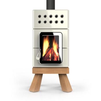mini stack white front - hotboxstoves.co.uk