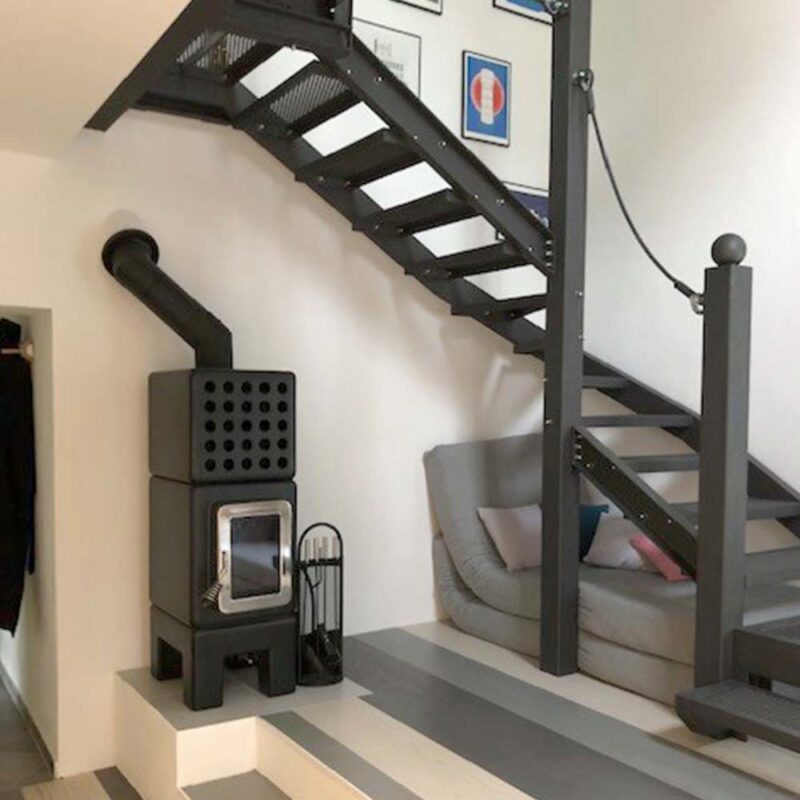 stack stoves cubi stack slim black matt - hotboxstoves.co.uk