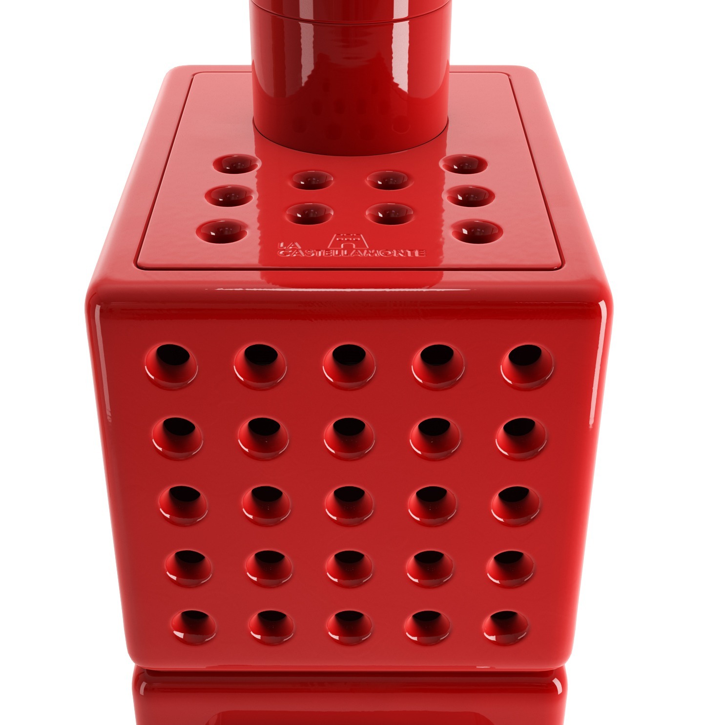 stack stoves cubi stack slim red gloss top - hotboxstoves.co.uk