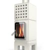 stack stoves cubi stack slim white gloss - hotboxstoves.co.uk