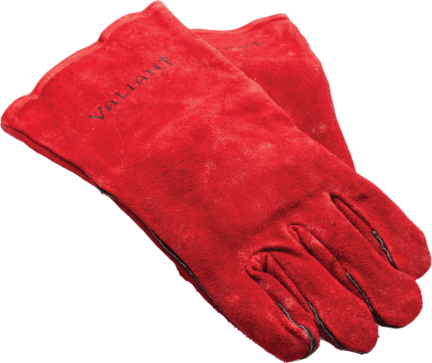 Extra Long Leather Heat Resistant Gloves