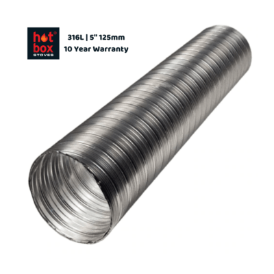 316L 5 Inch Flexible Flue Liner - Hot Box Stoves
