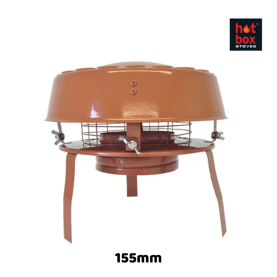 Screwfit Anti-Downdraught Chimney Liner Cowl - Hot Box Stoves