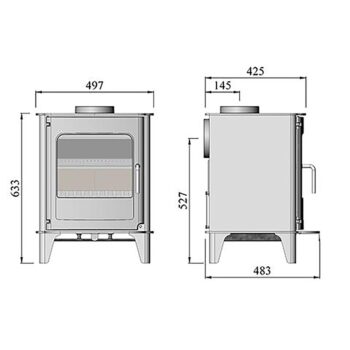 Morso 06 dimensions - hotboxstoves.co.uk