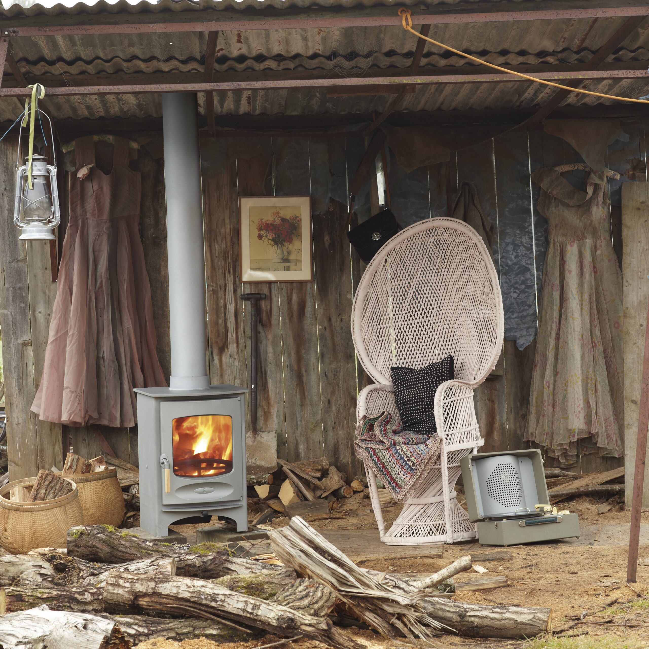 Charnwood C-Six Store Stand Pewter woodshed