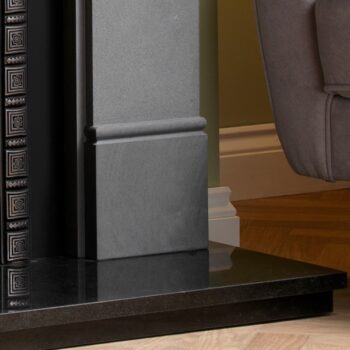 Brompton Persian Limestone close up 2 - hotboxstoves.co.uk