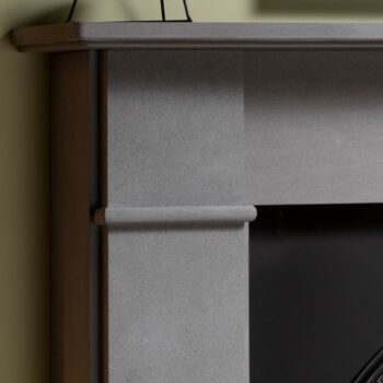 Brompton Persian Limestone close up - hotboxstoves.co.uk