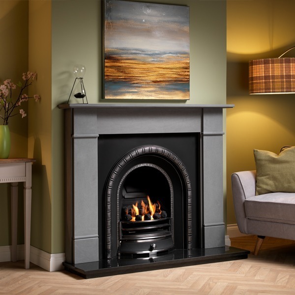 Brompton Persian Limestone lifestyle - hotboxstoves.co.uk