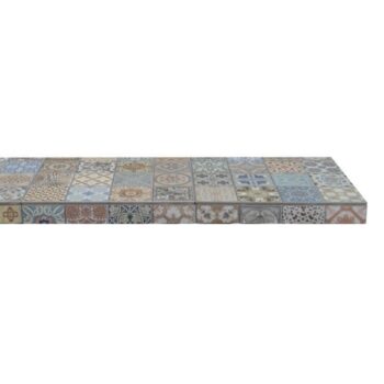 Tapestry Ceramic Tile close up - hotboxstoves.co.uk
