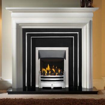 asquith limestone mantel lifestyle 2 - hotboxstoves.co.uk