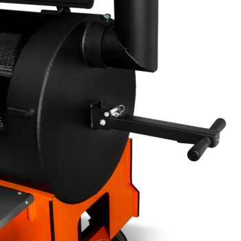 Yoder YS1500s Pellet Grill Competition Cart handle orange - hotboxstoves.co.uk