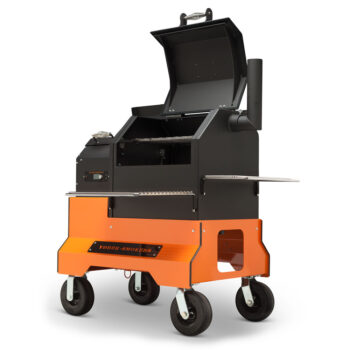 Yoder YS640s Competition Cart right side open Orange - hotboxstoves.co.uk