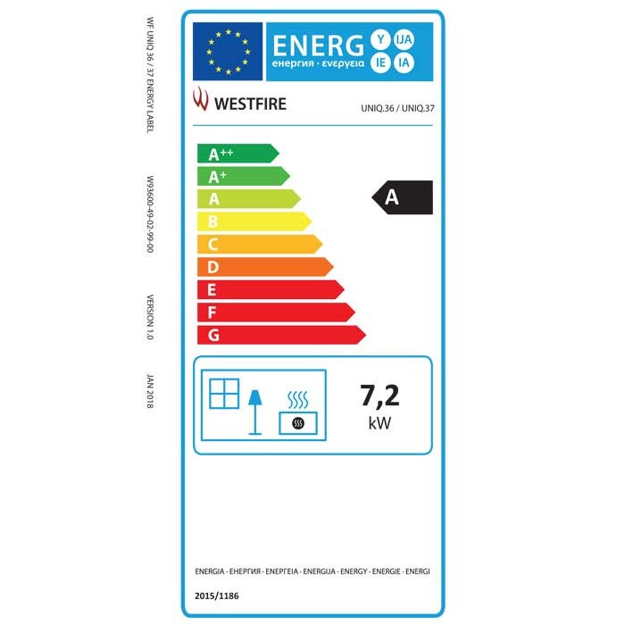 Westfire UNIQ 37 Woodburning Stove 7.2kW - Image 4