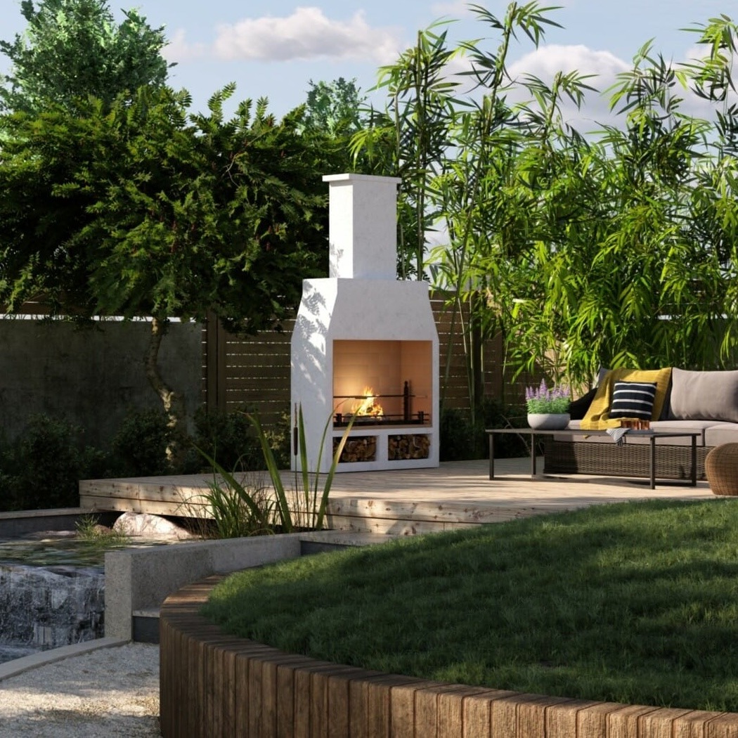 garden fireplace schiedel isokern 1200 garden fireplace 2 - hotboxstoves.co.uk