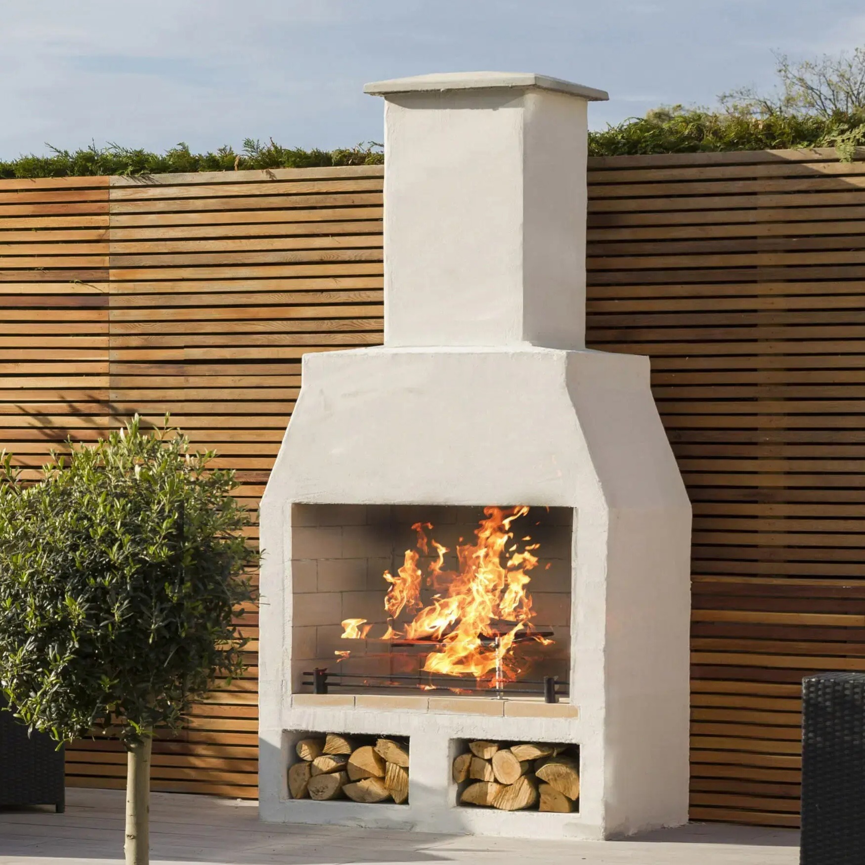 schiedel isokern 1200 garden fireplace - hotboxstoves.co.uk