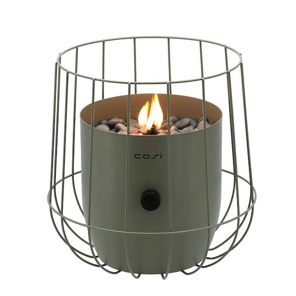 Cosiscoop Olive Basket Garden Table Top Fire Lantern