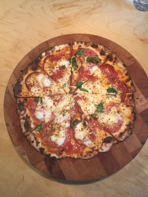 pizza from wood oven