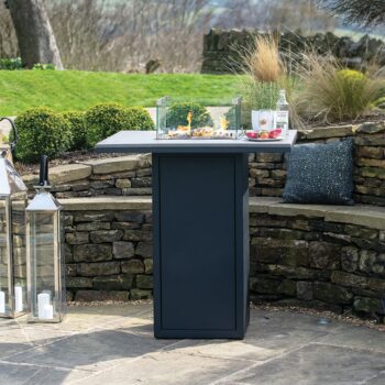 Cosiloft 100 Bar Table Black and Grey - hotboxstoves.co.uk