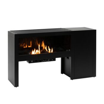 Cosivista 160 Black Garden Fireplace Closed back - hotboxstoves.co.uk
