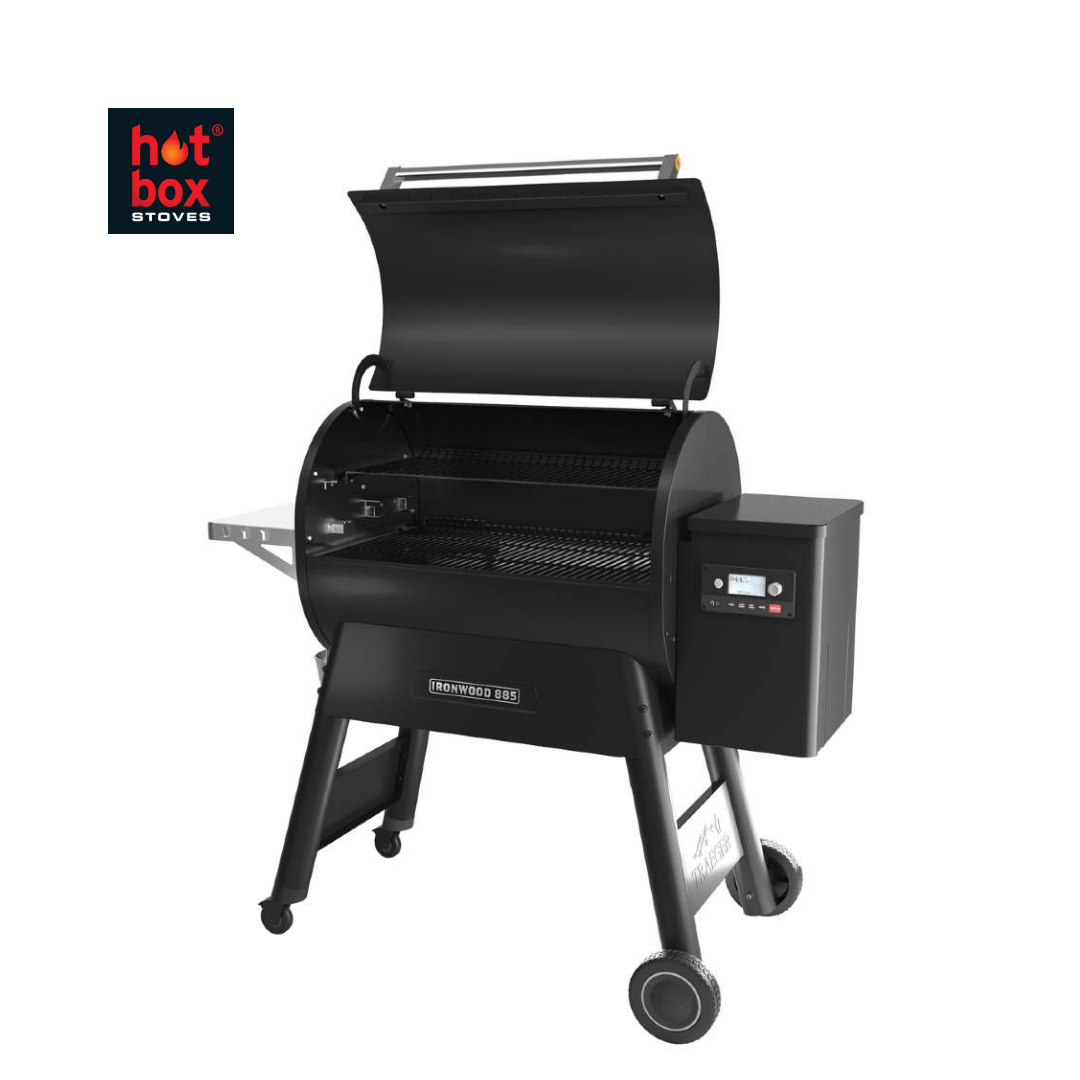 Traeger Ironwood 885 Open - hotboxstoves.co.uk