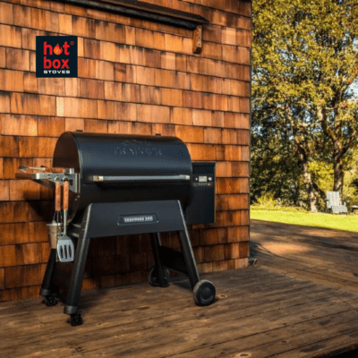 Traeger Ironwood 885 outside - hotboxstoves.co.uk