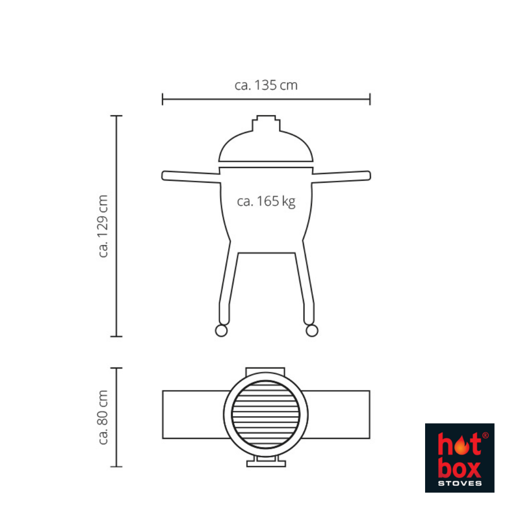 Monolith le chef dimensions - hotboxstoves.co.uk