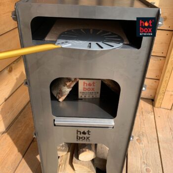 Freestanding Fire Pit Pizza Oven Front Pizza- hotboxstoves.co.uk