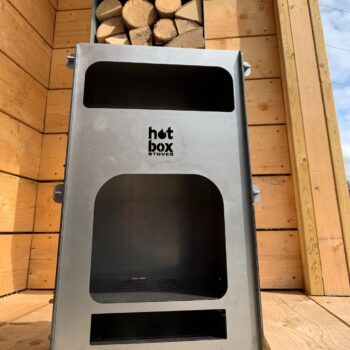 Table Top Fire Pit Pizza Oven Front Up Art - hotboxstoves.co.uk