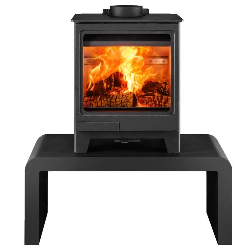 Herald Allure 4 on bench Front - hotboxstoves.co.uk