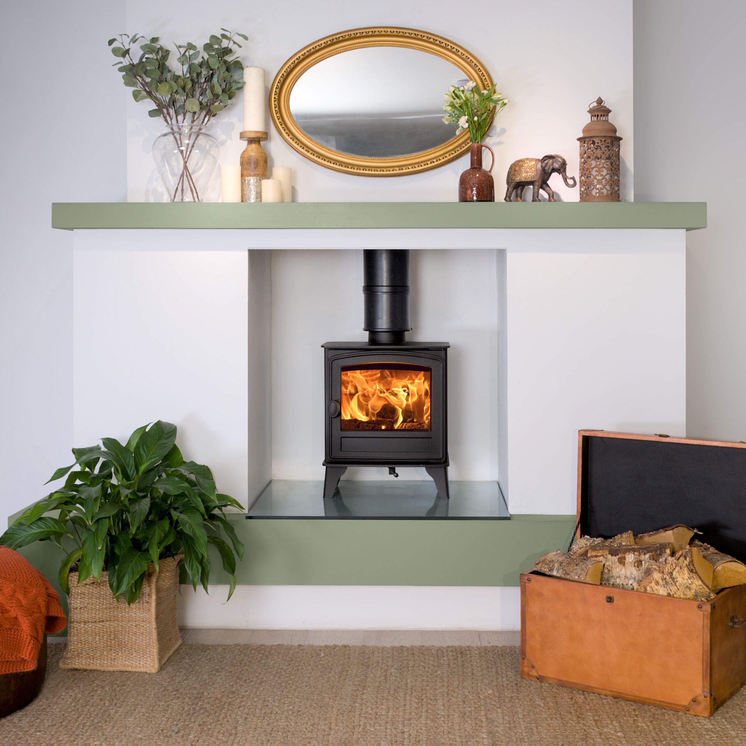Hunter Herald 4 Eco single door - hotboxstoves.co.uk
