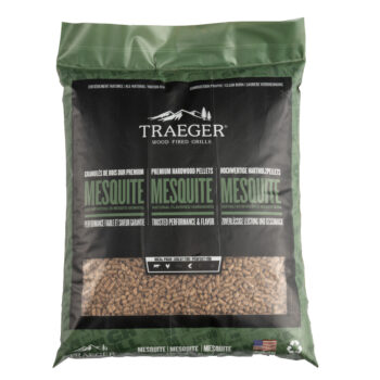 traeger Mesquite Pellets front - hotboxstoves.co.uk