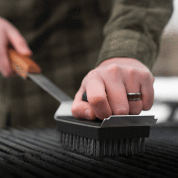 Traeger Cleaning Brush Lifestyle image 2 - hotboxstoves.co.uk