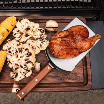 Traeger spatula xxl lifestyle - hotboxstoves.co.uk