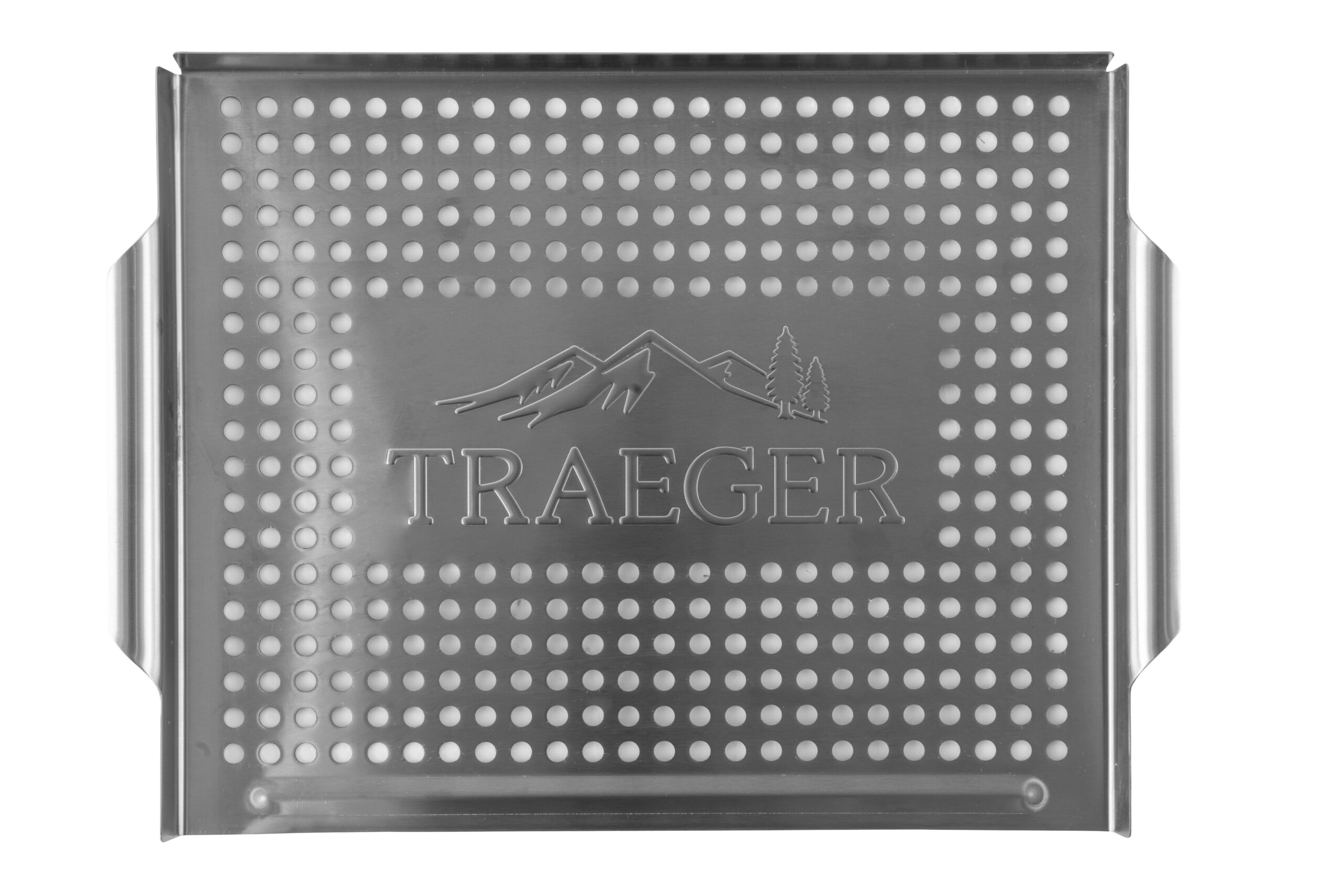 Traeger Stainless Grill Basket Front - hotboxstovres.co.uk