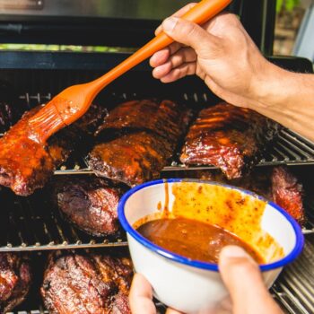 traeger basting brush lifestyle ribs - hotboxstoves.co.uk