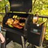 Traeger Pro 575 lifestyle image full grill - hotboxstoves.co.uk