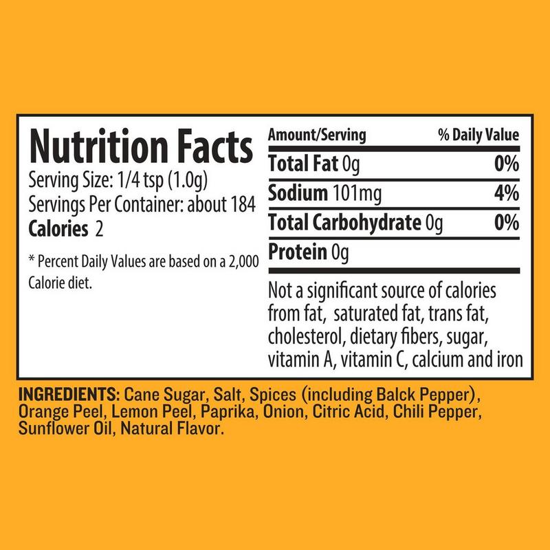 Traeger Chicken Rub nutrition facts - hotboxstoves.co.uk